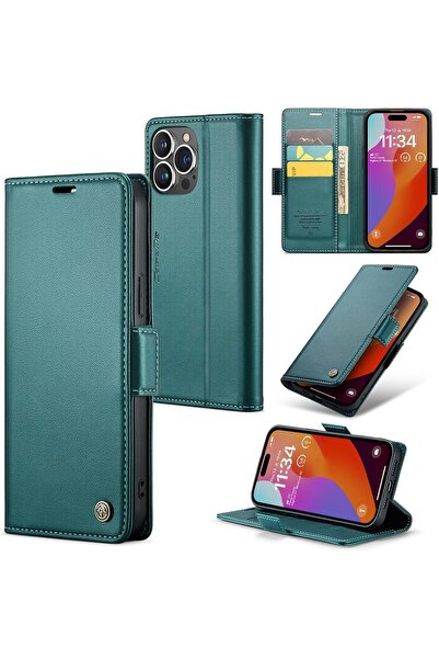 Generic for iPhone 15 Flip Case, PU Leather Wallet Cover with RFID Blocking, ...