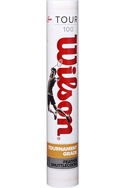 Wilson Tour Badminton Shuttle 77 (Medium Speed), White, One Size