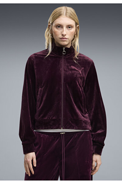 Puma Essentials Elevated Velour Track Jacket Damen
