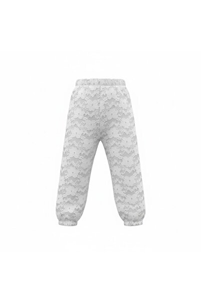 OEM Pantaloni albi din dantelă - fete - 60-70 cm