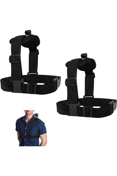 NALACAL 2 Pack Camera Chest Mount Strap Harness for Action Camera,Adjustable ...