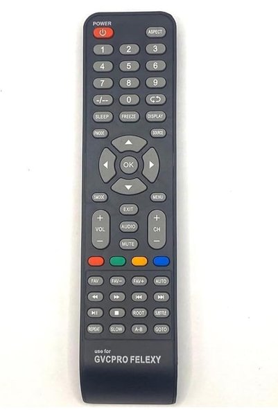 BURAQ جهاز التحكم عن بعد لتلفزيون GVC Pro Flexy LCD LED
