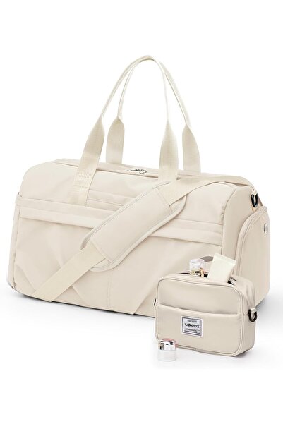 Generic Gym Bag for Women Men with Shoe Compartment, Sport Duffel Bag, Waterp...