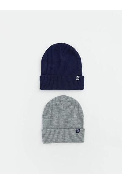 LC Waikiki Boy's Knitwear Beanie 2-Pack (W6)