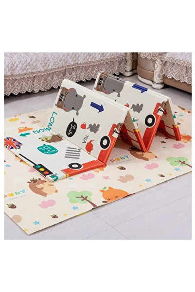 Creative Toys Covor termoizolant pliabil London Bus si Animale 200 x 150 cm