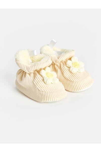 LC Waikiki Knitted Floral Baby Girl Pre-Walking Shoes (W6)
