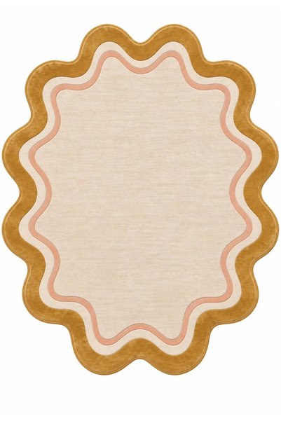 Rugs Modern Halı سجادة زخرفية حديثة ذات إطار متموج من إيتا، طراز ETA4351