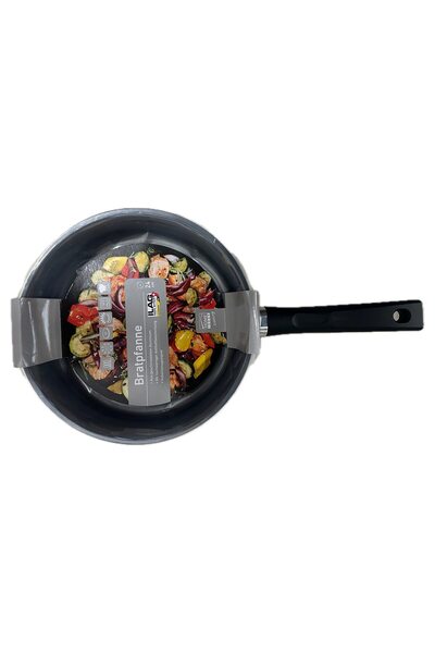 HOME IDEAS Tavă de aluminiu, diametru 24cm, suprafețe multiple de gătit