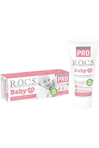 R.O.C.S. معجون أسنان روكس بيبي للحماية المعدنية والعناية اللطيفة للأطفال من 0...