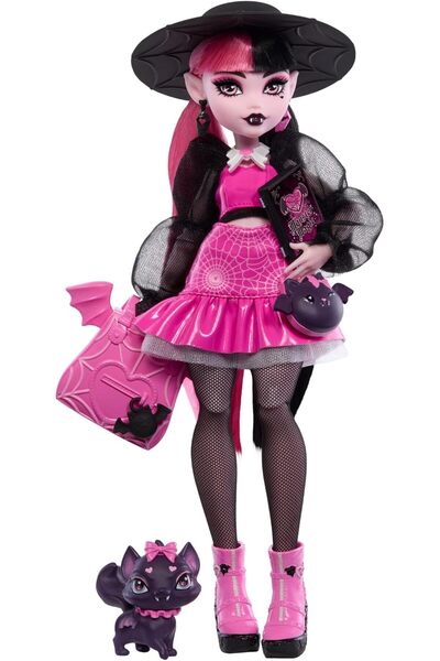 MONSTER HIGH Dracolora Doll with a Cool Cat and Accessories Like Backpack, Sp...