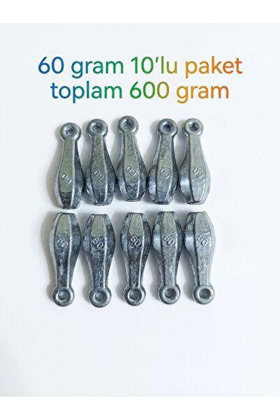 60 gram standart armut Kurşun 10'lu paket toplam 600 gram