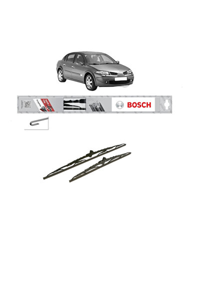 Bosch Σετ 2 υαλοκαθαριστήρων RENAULT MEGANE II Σεντάν (LM0/1) 2003-2010, Τύπο...