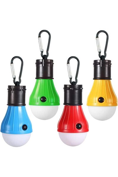 Generic مصباح خيمة محمول LED، 4 قطع، أضواء طوارئ للعواصف، مصابيح تخييم