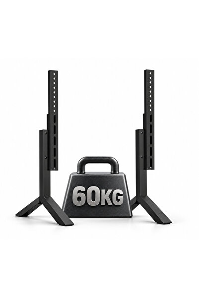 DK-AC-VT12 50"-86" Ayarlanabilir Masaüstü TV Standı 60kg 2 Kademe Yükseklik Eğimli