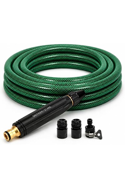 Generic Soft Braided 15meter PVC Tubing - 1/2" High Pressure Green Flexible 3...