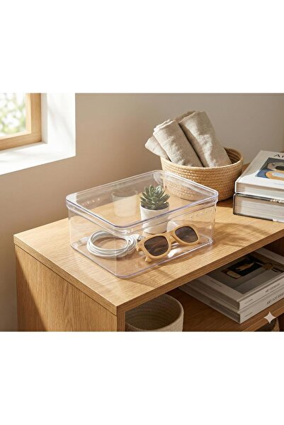 Generic Crystal Clear Plastic Shoe Storage Box with Lid (Set of 4) – Stackabl...