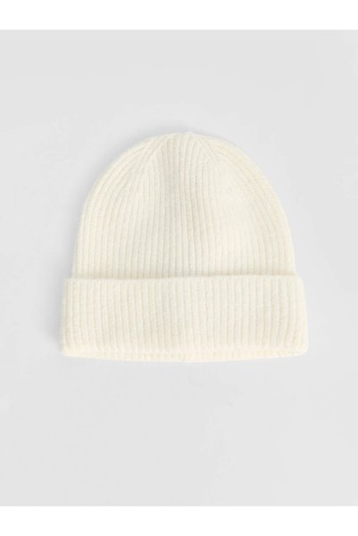 LC Waikiki Ecru Basic Girls' Knitwear Beanie