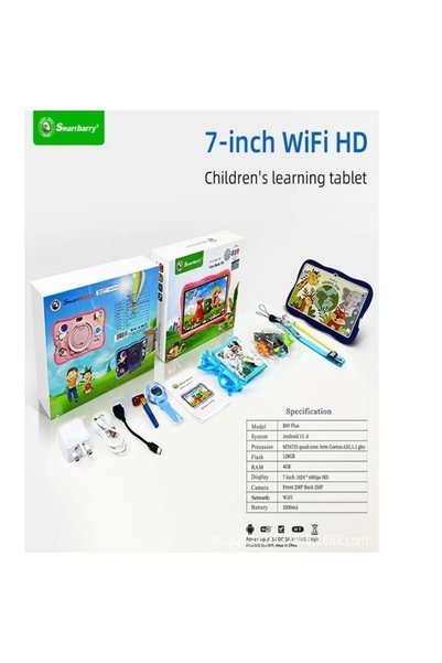 Smartberry B89 Plus Kids Learning Tablet â€“ 7 Inch WiFi Android 13.0 Tablet ...