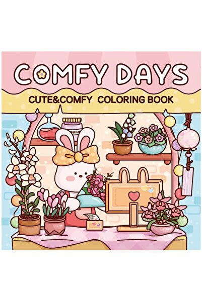 Generic 40-Page Cute Cartoon Coloring Book for Kids - Stress Relief & Creativ...