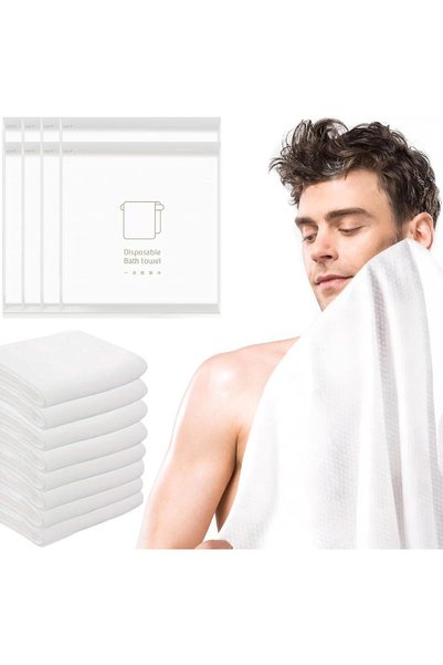Generic Large Compressed Towel, 70x140 cm Disposable Bath Towels,5 Pack Porta...