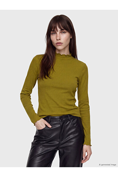 LC Waikiki Two Mt Shop Quality Lcw Modest Green Camisole Plain Super Skinny &...