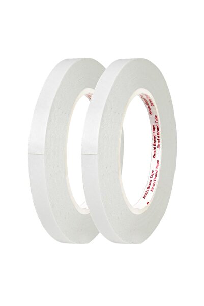 Generic 2 Rolls Double Sided Sticky Tape,10mmX50m/Roll Adhesive Sticky Tapes,...