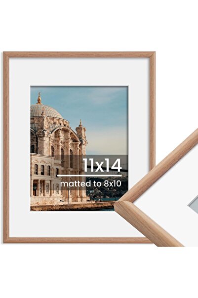 Generic إطار صورة 8x10، عرض صور 5x7 مع مات أو 8x10 بدون مات، عرض على الحائط أ...