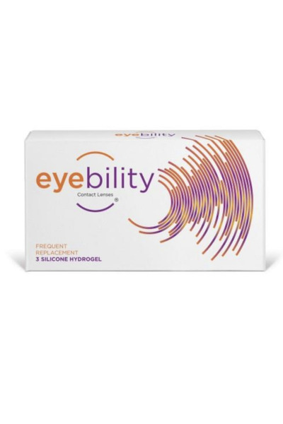 AVIZOR Eyebility Silicon contact lenses Μηναίοι Υδρογέλης Σιλικόνη 3 pack -2.25