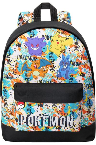 Pokémon حقيبة ظهر مدرسية للأطفال من الجنسين (عبوة واحدة)