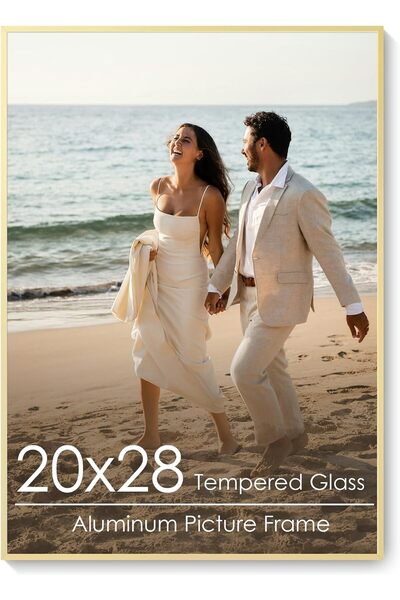 Generic إطار صورة 8x10، عرض صور 5x7 مع مات أو 8x10 بدون مات، عرض على الحائط أ...