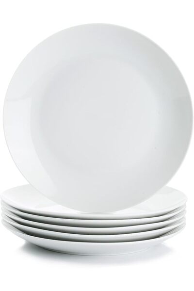 GENERAL Miicol Ceramic Salad Plates Set of 6, Colorful Appetizer Plates 20 cm