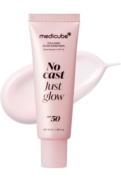 Medicube No Cast Just Glow Collagen Sunscreen | SPF 50 Broad Spectrum Face Su...
