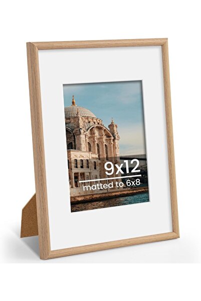Generic إطار صورة 8x10، عرض صور 5x7 مع مات أو 8x10 بدون مات، عرض على الحائط أ...