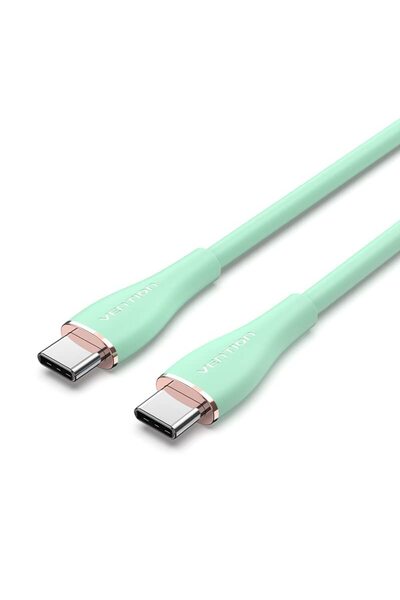 Generic كابل USB 2.0 من النوع C ذكر إلى C ذكر بقوة 5 أمبير و100 واط، كابل شحن...