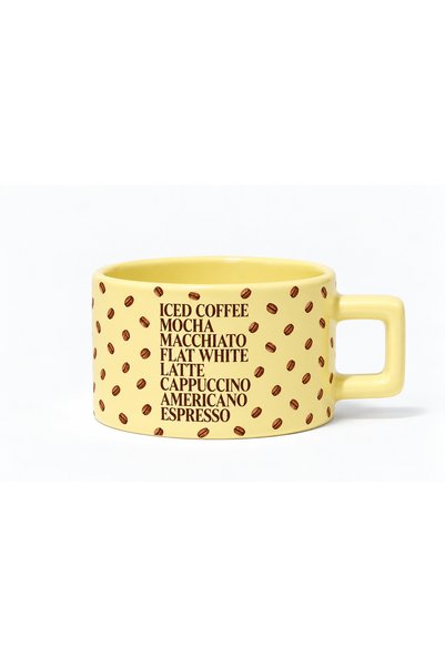 Genel Markalar Mugtory Coffee Mood Kahve Temalı Hediyelik Seramik Kupa