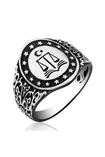 BlackCraft خاتم العدالة الفضي للرجال