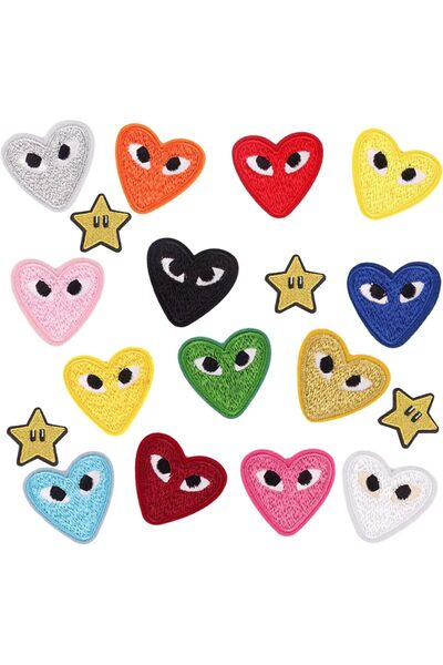 Generic Cartoon Fashion Heart Embroidery Cloth Patch, Iron Embroidery Patch D...