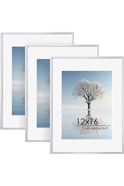 Generic إطار صورة 8x10، عرض صور 5x7 مع مات أو 8x10 بدون مات، عرض على الحائط أ...