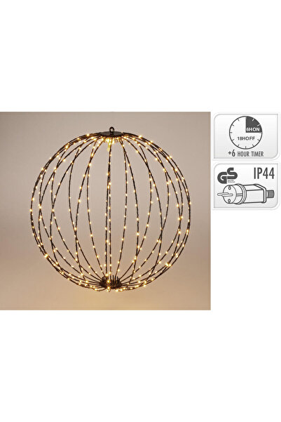 DecoDepot Decoration sphere-LED, warm light, 60 cm, 400 LED