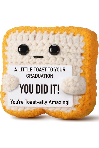 Generic 2026 Graduation Gift,Crochet Inspirational Positive Toast, Funny Pres...