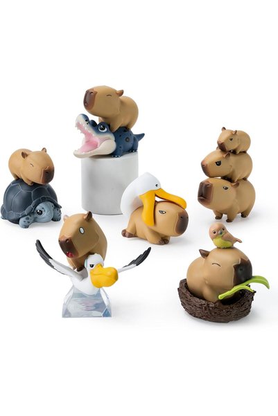 Generic Capybara Series Cute Collectible Figures – 7 Pcs Capybara Car Dashboa...