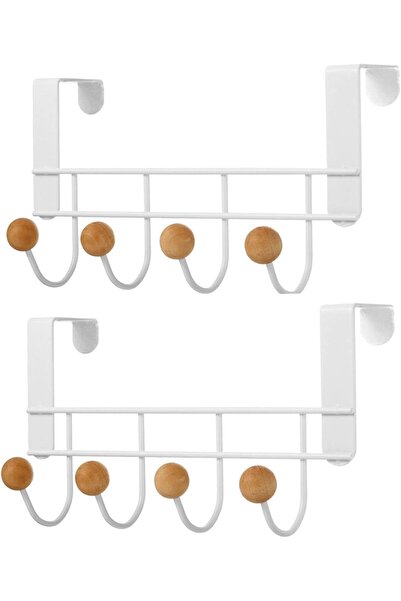 Generic 2Pack Over The Door Hooks, White Door Hangers for Hanging Towels, Clo...