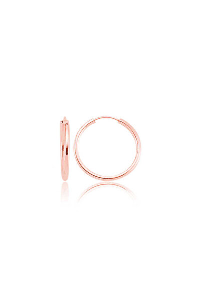 BlackCraft ​ Silver Rose Plated Hoop Earrings