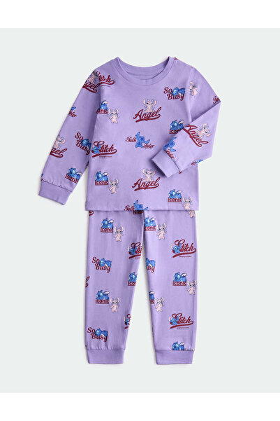 Marks & Spencer Lilo & Stitch™ Basklı Pijama Takımı