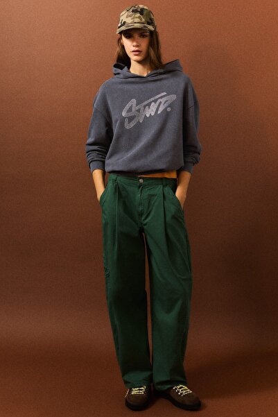 Pull & Bear STWD strass grafikli sweatshirt