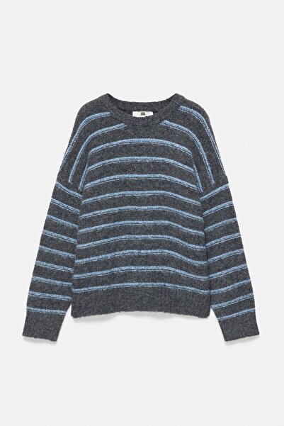 Pull & Bear Çizgili örgü kazak