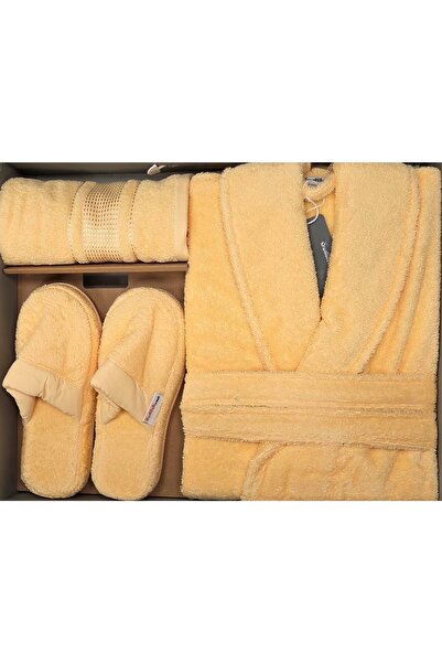 Özdilek Colourist B.Sarısı Kişisel Banyo Bornoz Seti (S-M Beden)