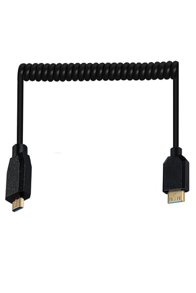 Disscool كابل HDMI ملفوف فائق النحافة عالي السرعة، من مايكرو HDMI ذكر من النو...