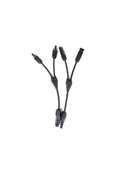 EcoFlow Cablu pentru conexiune paralelă panouri solare MC4, 0,3m, set 2 bucăț...