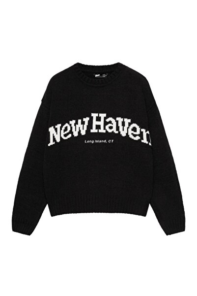 Pull & Bear Grafik baskılı kazak